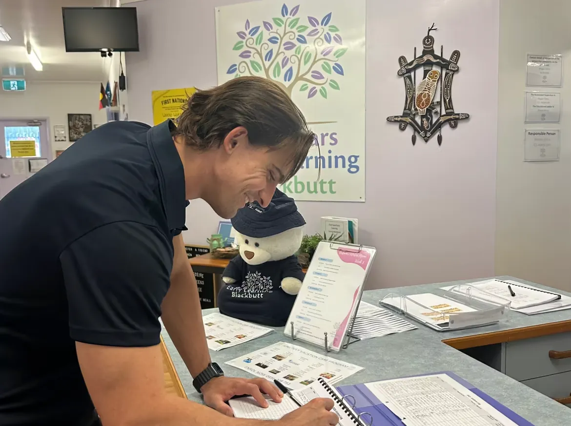 A Sprint Marketing team member capturing content on-site at an early-learning centre
