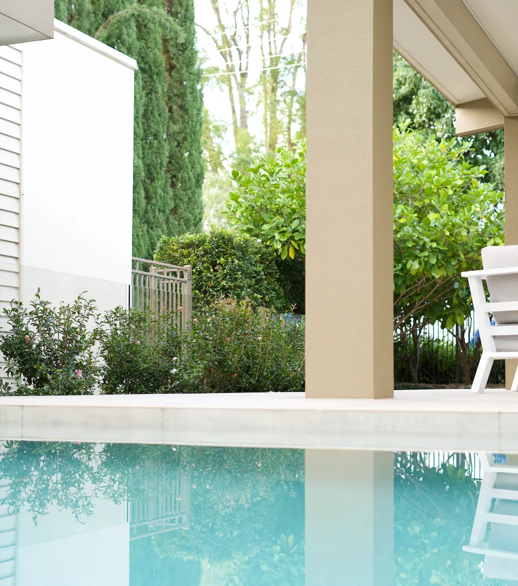 Poolside outdoor entertaining
